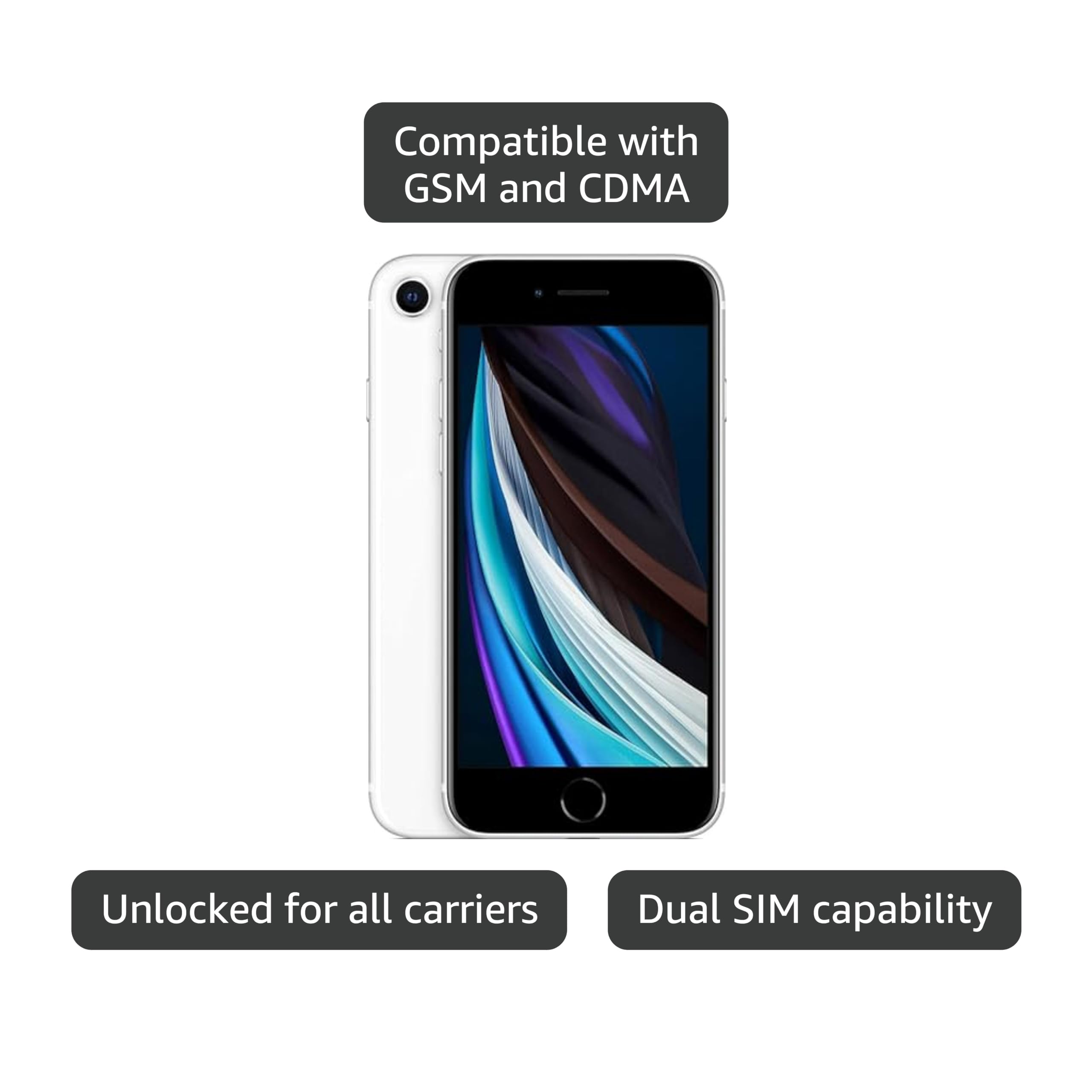 Amazon.com: Apple iPhone SE (2nd Generation), US Version, 64GB Amazon.com: Apple iPhone SE (2nd Generation), US Version, 64GB